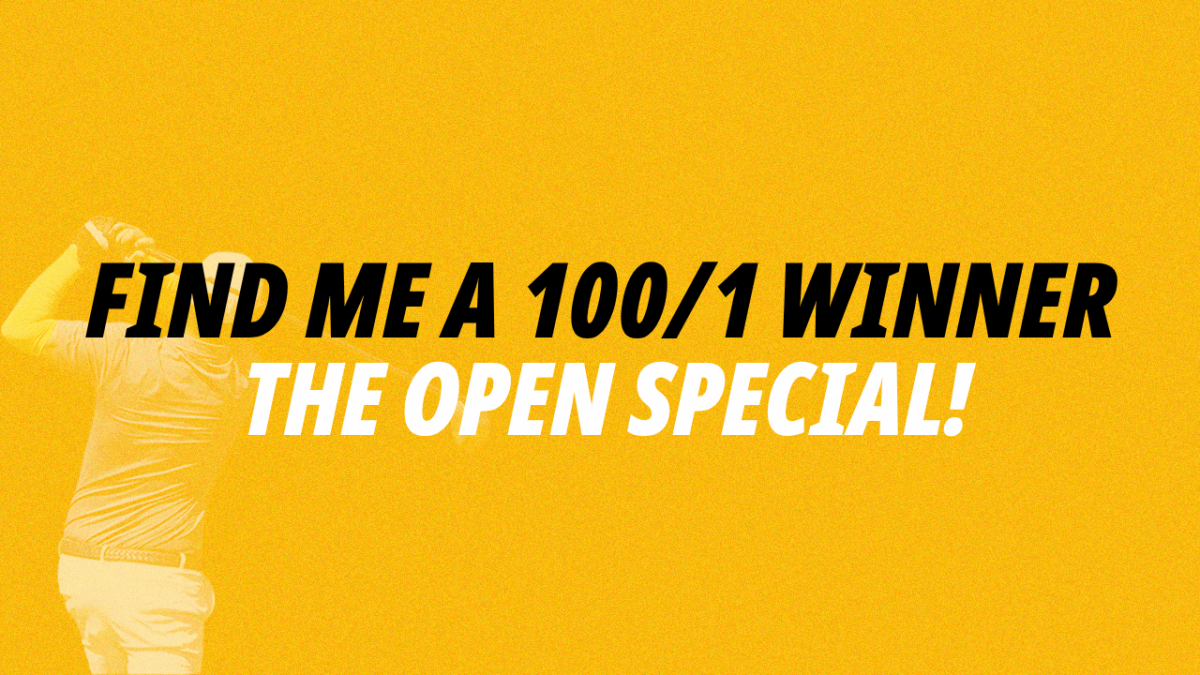 Image for Steve Rawlings' Open Championship Find Me a 100 Winner picks